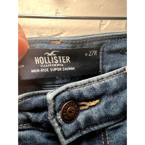 Hollister high waisted skinny jeans womens 27 classic classiccore basic y2k - Picture 3 of 6
